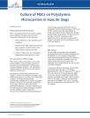 Culture of MSCS on Polystyrene Microcarriers in VueLife® Bags
