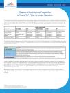 Properties of PureFlo® Filter Product Families